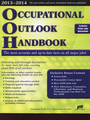 Occupational Outlook Handbook 2013-2014 Edition  - ebook